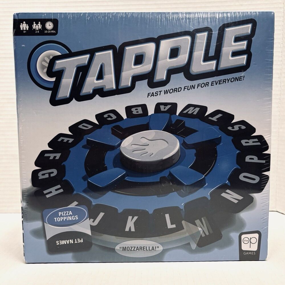 TAPPLE Board Game Blue USAopoly Word Game New Sealed Requires 2 AA Batteries